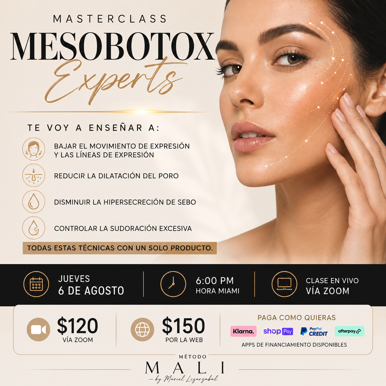 Mesobotox Expert Método Mali Convierte un solo producto en múltiples tratamientos de alta demanda para tu cabina.