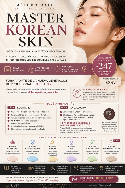 MASTER KOREAN SKIN · MÉTODO MALI pre venta